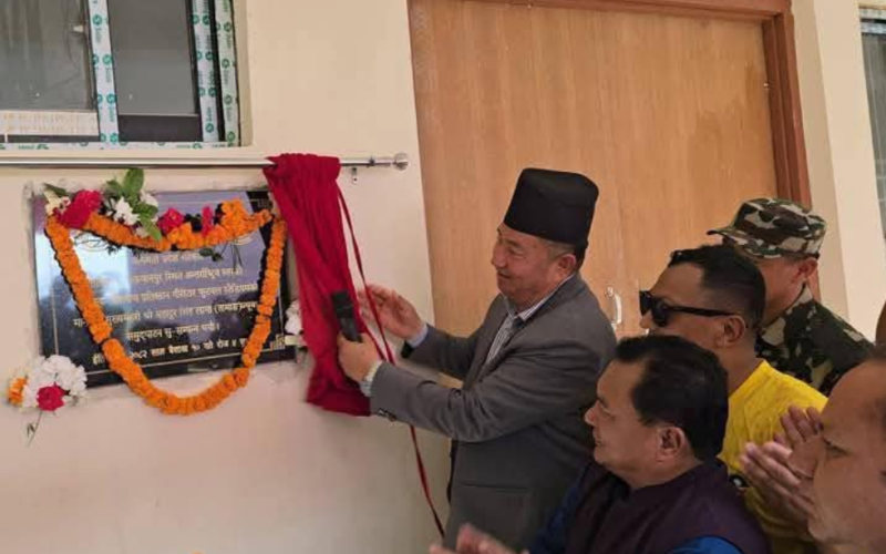 मुख्यमन्त्रीद्वारा गौरिटार रंगशाला उद्घाटन