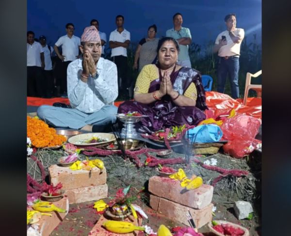 उर्लाबारी -२ सिरुझारमा सह- लगानी खानेपानी आयोजनाको शिलान्यास