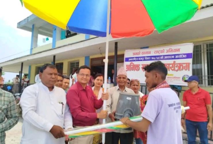 रतुवामाईमा नौ जना मोचीलाई नगरको सम्मान