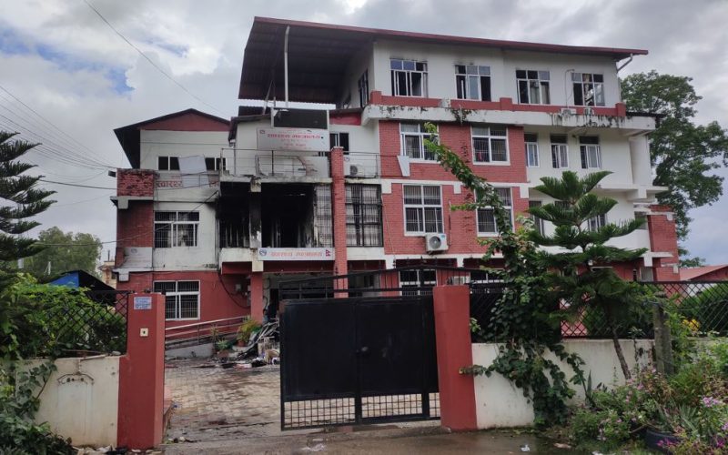 बागमती सामाजिक विकास मन्त्रालयमा आन्दोलनका क्रममा भीषण क्षति, महत्त्वपूर्ण कागजात र संरचना जलेर नष्ट