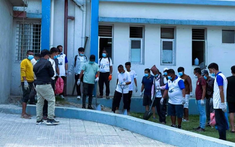 हेटौडा अस्पताल परिसरमा ‘तेस्रो श्रम अभियान’ सम्पन्न, ३५ जना श्रम अभियान्ताहरूको सहभागिता