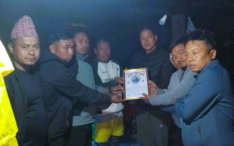 मनकामना सामुदायिक वन उपभोक्ता समूहद्वारा सिर्जा माया पाख्रीनप्रति श्रद्धाञ्जली