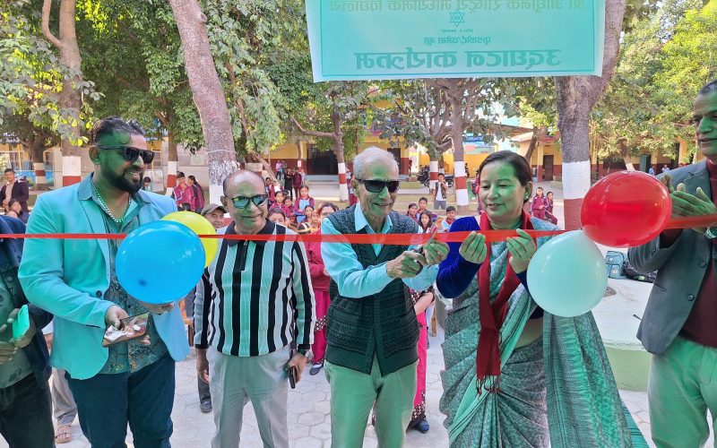 हेटौंडामा श्री आधुनिक राष्ट्रिय माध्यमिक विद्यालयको फुटकोर्ट/चमेना गृह कार्यक्रमको भव्य उद्घाटन