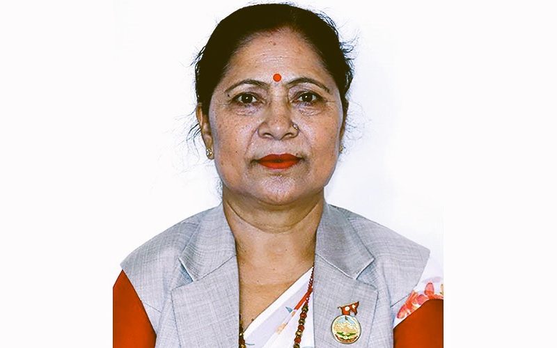 लुम्बिनी प्रदेश सभा सांसद रेखा शर्मा बालश्रम आरोपमा काठमाडौँ धुम्बराहीबाट पक्राउ