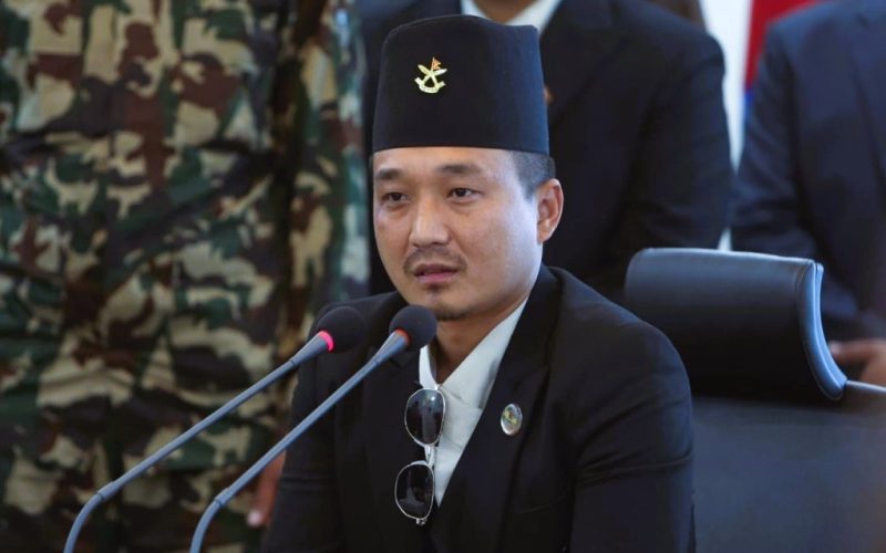 गृहमन्त्री सुदन गुरुङद्वारा नैतिक जिम्मेवारी लिँदै पदबाट राजीनामा