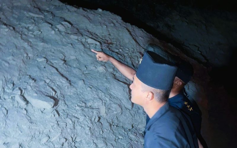 तुइनखोलाको पहिरो समस्या समाधान गर्न गृहमन्त्री गुरुङको निर्देशन, घोप्टेभीरको समेत स्थलगत अवलोकन