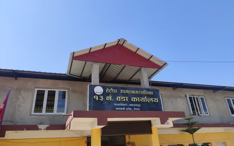 हेटौंडा उपमहानगरपालिका वडा नं. १३मा ७० प्रतिशत अनुदानमा केराको बिरुवा वितरण गरिने