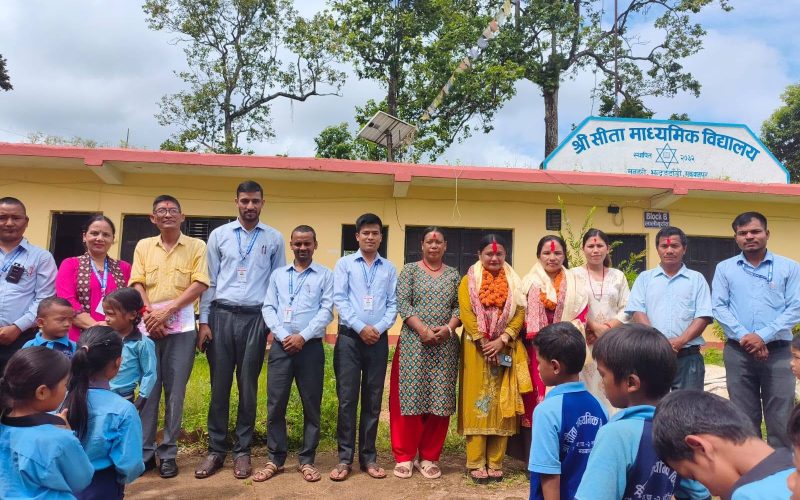 ४९औँ अभिभावक भेलाबाट नवगठित विद्यालय व्यवस्थापन समिति र नवनियुक्त शिक्षिकालाई स्वागत